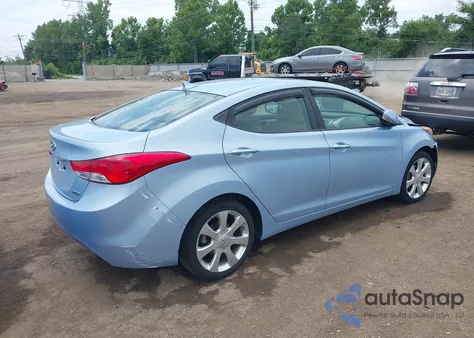 2012 Hyundai Elantra Limited (Ulsan Plant) z USA, uszkodzony, nr VIN KMHDH4AE9CU207197